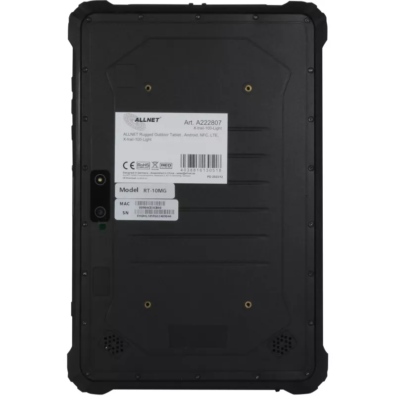 ALLNET tablet rugged outdoor 10 pollici 8 GB 128 GB Android NFC LTE X-trail-100-Light (X-trail-100-Light)