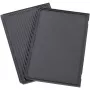 Piastra grill superiore, rigata/liscia (antracite, per grill da contatto PG 4.3, PG 4.4)