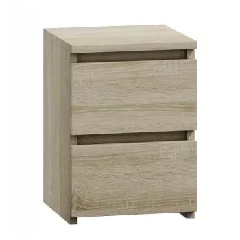Comodino top e shop M2 SONOMA — comodino con 2 cassetti, rovere, 300×300×400 mm