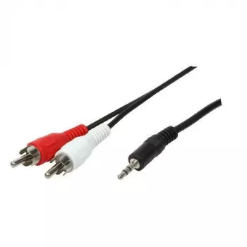 LogiLink Cavo audio - jack mini stereo maschio a RCA x 2 maschio