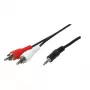 LogiLink Cavo audio - jack mini stereo maschio a RCA x 2 maschio