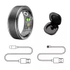 Anello smart Manta SR01BK-57 Black, frequenza cardiaca e ossigeno nel sangue, IP68