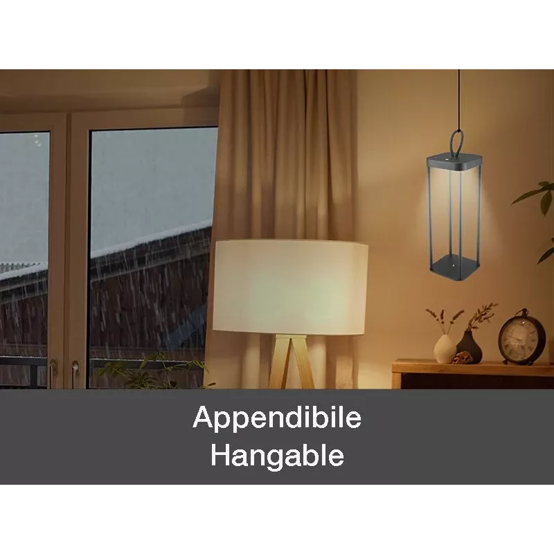 Lanterna ricaricabile Beper P207ILI100 — nera, illuminazione LED portatile