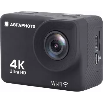 Action cam AgfaPhoto 4K, impermeabile, Wi-Fi, slow motion/time-lapse (AC9000BK)