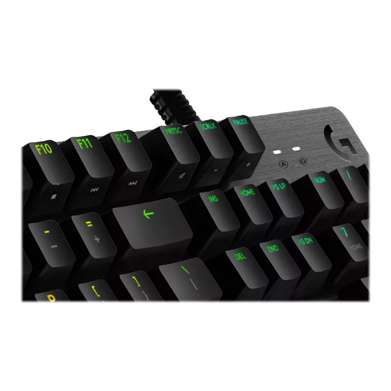 Logitech Gaming G512 - tastiera - retroilluminata - USB - QWERTY - spagnola - switch tasti: GX Brown Tactile - carbone