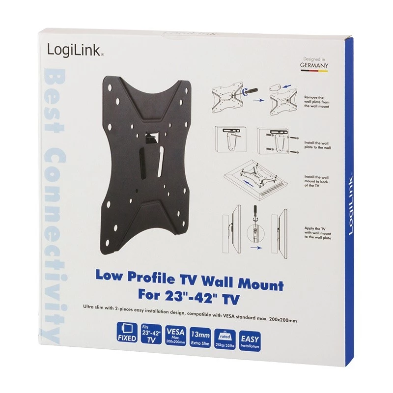Supporto da parete per TV LogiLink BP0004 106,7 cm (42