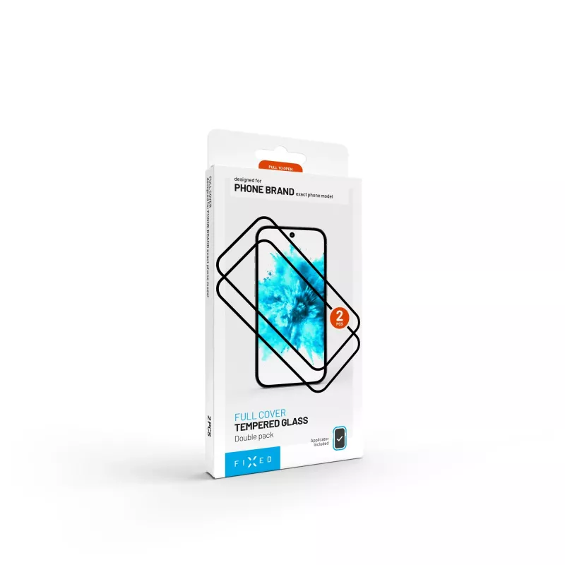 Tempered Glass Screen Protector FIXED Full Cover 2.5D per Samsung Galaxy S26+ — 2 pezzi, nero