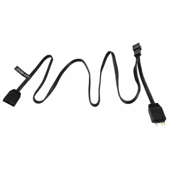 Phanteks PH-CB-DRGB3P_MB – 3 poli – 2 x Molex (3 poli) – dritto – dritto – nero – scheda madre (PH-CB-DRGB3P_MB)