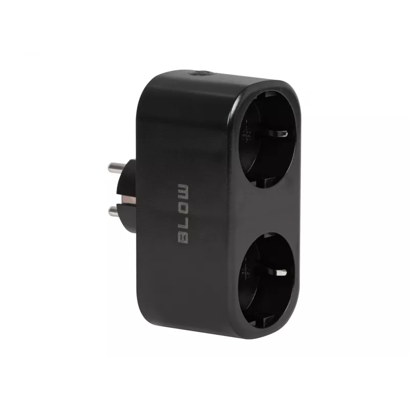 Presa intelligente doppia controllata Wi-Fi TUYA, nera
