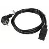 Cavo di alimentazione CEE 7/7 - IEC 320 C19 16A VDE 1,8M nero