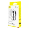 Baseus Dura Cavo di ricarica rapida USB Type A a tipo C 60 W 2 m Nero, Oro