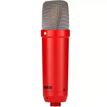 Microfono a condensatore da studio RØDE NT1 Signature Red — cardioide, 20–20000 Hz, sensibilità -32 dB, XLR (3 poli), 313 g