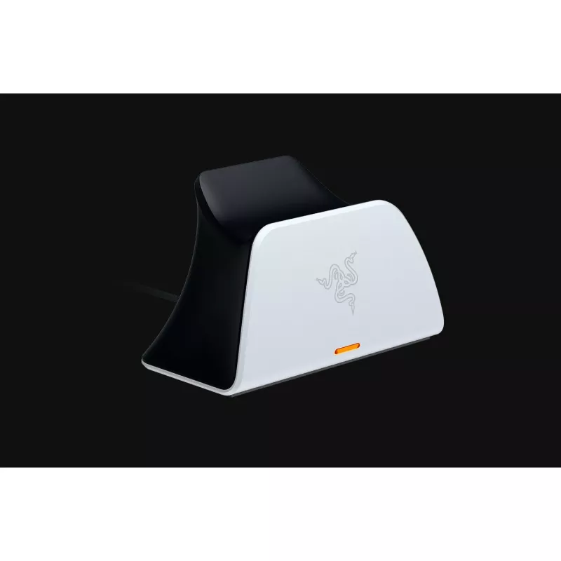 Razer RC21-01900100-R3U1 base di ricarica rapida per controller PlayStation 5 DualSense, cavo da USB-C a USB-A, bianca