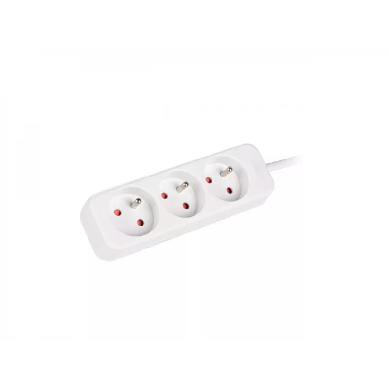 LANBERG PS0-03E-0300-W 3M bianco 3X 230V Lanter PROLUNGA IN RAME PURO