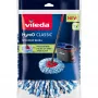 Panno in microfibra sostituibile per mocio VILEDA modello 178330, blu/bianco, compatibile con i moci Vileda