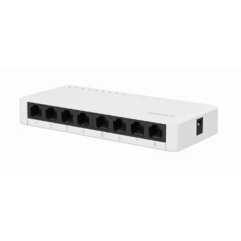 Switch unmanaged GEMBIRD NSW-G8-01 – 8× Gigabit Ethernet (10/100/1000), bianco, DC 5V