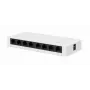 Switch unmanaged GEMBIRD NSW-G8-01 – 8× Gigabit Ethernet (10/100/1000), bianco, DC 5V