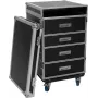 Custodia a cassetto Roadinger WDS-2 con ruote – carrello universale per elettronica e accessori