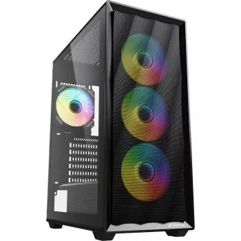 Case per computer Sharkoon VK4 ARGB ATX nero