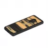 Custodia per smartphone in legno per Samsung Galaxy S9, finitura ebano bianco/nero