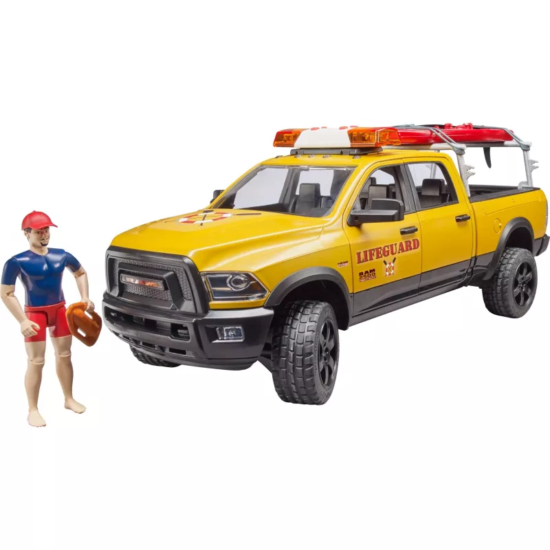 Veicolo di soccorso giocattolo con figura BRUDER 02506 — plastica ABS, età consigliata 4+