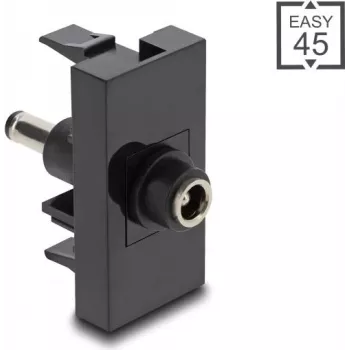 DeLOCK Easy 45 presa nero femmina maschio dritto