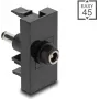 DeLOCK Easy 45 presa nero femmina maschio dritto
