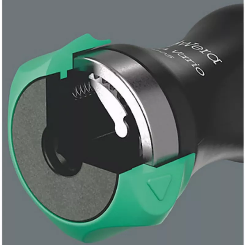 Wera 80 RA Vario 05051495001 impugnatura cacciavite a cricchetto, 113,5 mm, nero/verde