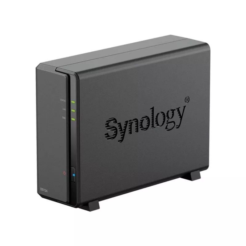 Synology DiskStation DS124 NAS/server di storage desktop Ethernet LAN nero RTD1619B