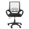 Sedia ufficio/computer Topeshop FOTEL MORIS SZARY seduta imbottita schienale in mesh