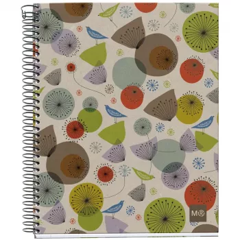 Blocco per appunti MIQUELRIUS Eco Design 4 a righe DIN A5 con margine interno (A296399)