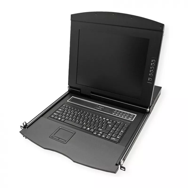 Console rack VALUE 26.99.0162 — 17 pollici (43,2 cm) 1280x1024 1U, tastiera/mouse USB, nero