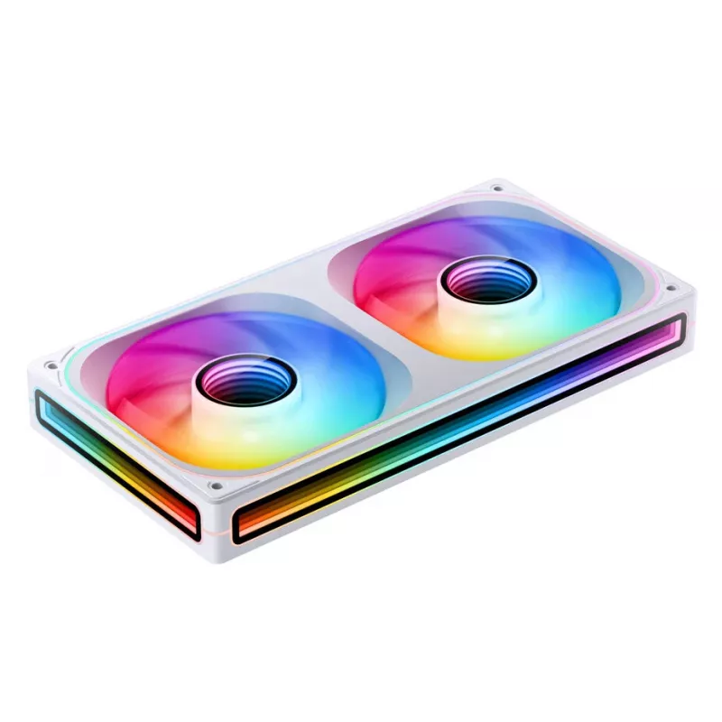 Jonsbo ZB-240WR Infinity Mirror ventola, ARGB, PWM, pale invertite, 240 mm, bianco