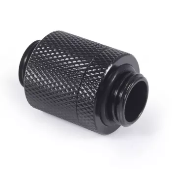 Alphacool ES D-Plug 20 mm da G1/4 maschio a G1/4 maschio, Deep Black