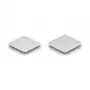 Punti in velcro DeLOCK quadrati autoadesivi 64 pz. bianco