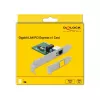 DeLOCK 90381 Scheda Gigabit LAN PCI Express x1, 1x RJ45, RTL8111