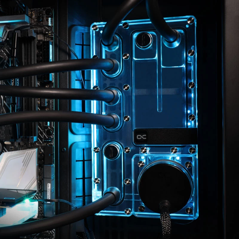 Serbatoio Alphacool Core Distro Plate acrilico trasparente 125x240x68,8mm