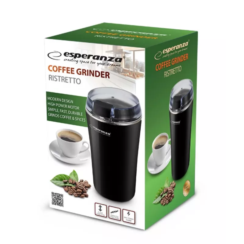 Macinacaffè a lame ESPERANZA EKC008K — 160 W, capacità 70 g, nero