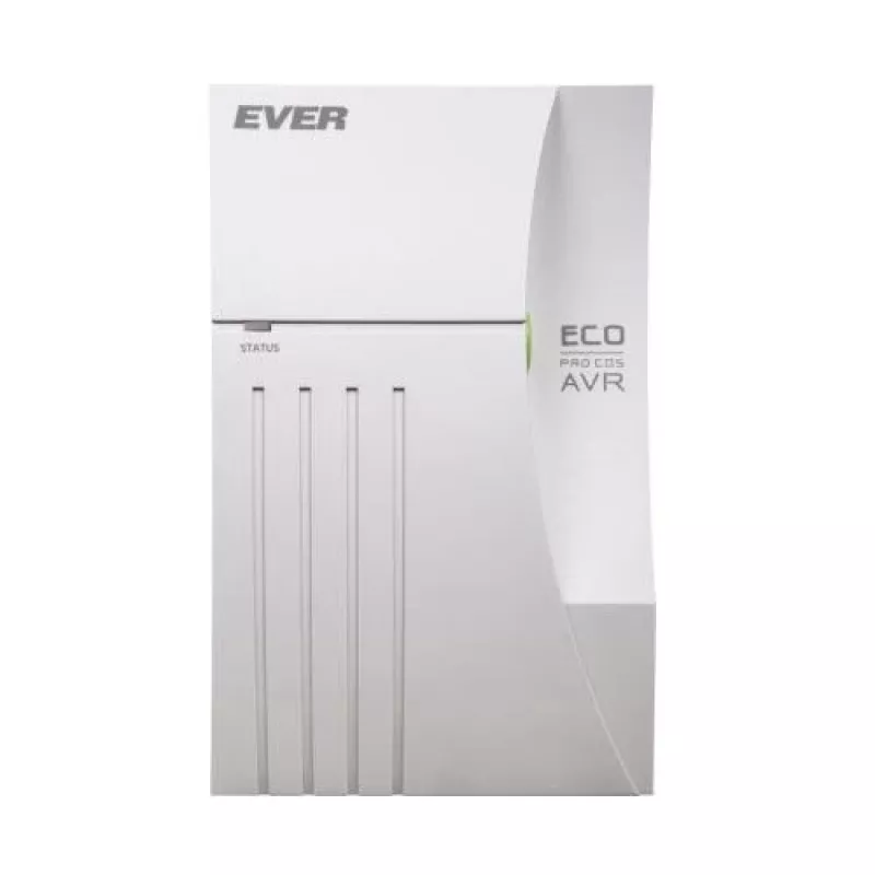 Ever ECO Pro 1200 AVR CDS gruppo di continuità (UPS) line-interactive, 1,2 kVA / 780 W, 2 prese Schuko, tower