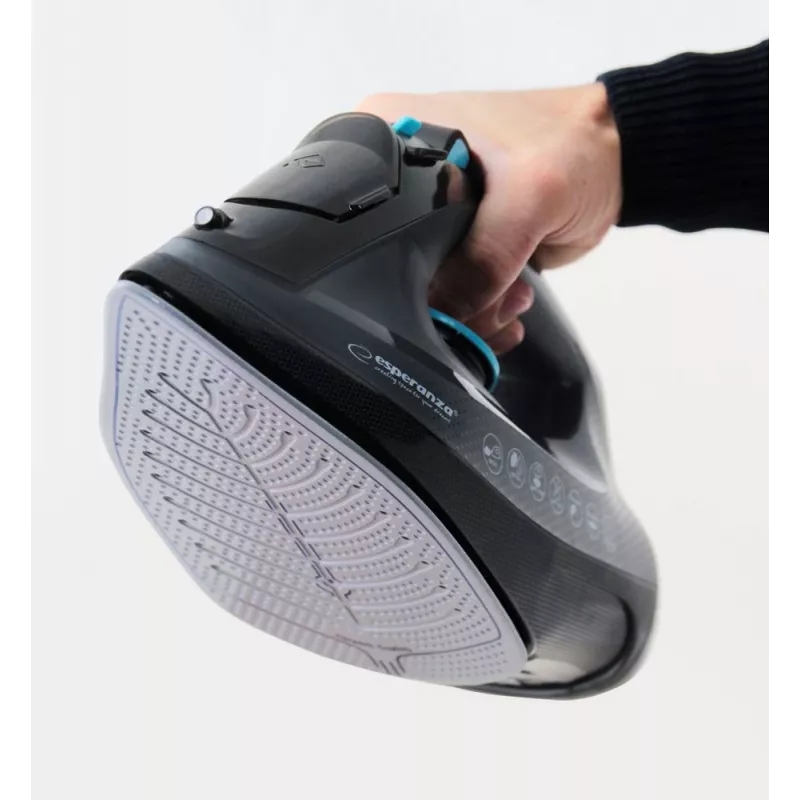 Ferro da stiro a vapore Esperanza EHI010 con piastra in ceramica grigio, nero 2600 W