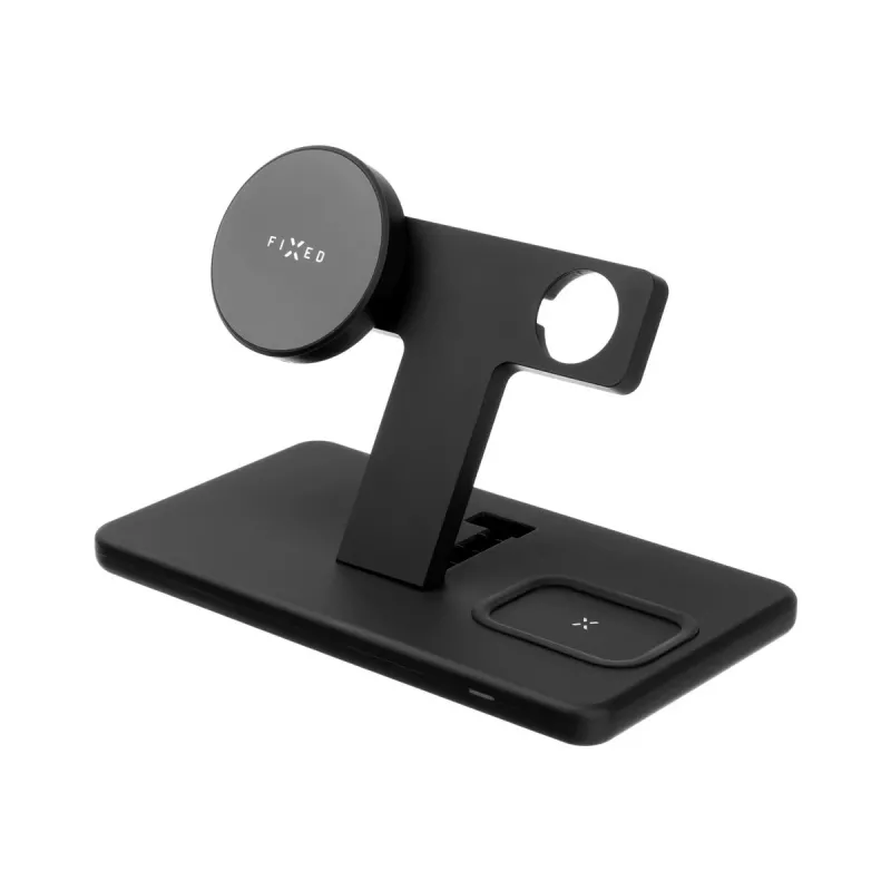Fixed | MagPowerstation stazione di ricarica wireless 3-in-1 con supporto MagSafe | FIXMPOS-BK | nero