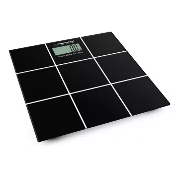 Bilancia pesapersone Esperanza EBS004 - elettronica, 180 kg, vetro nero