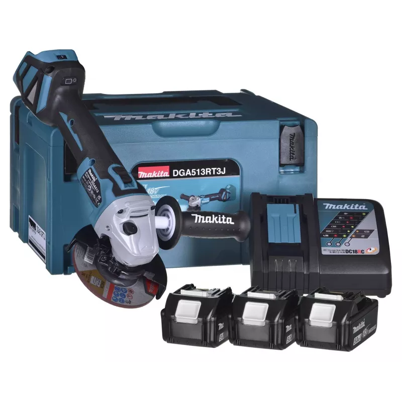 Smerigliatrice angolare 18V 3x5.0Ah batteria DGA513RT3J MAKITA