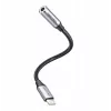 Adattatore audio Vention Lightning su 3,5 mm BMBHA, adattatore cablato Lightning su 3,5 mm con cavo da 0,1 m, grigio