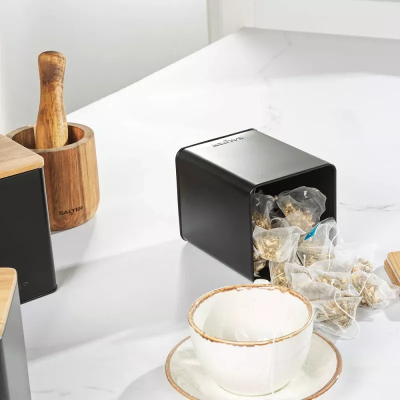Set contenitori Salter BW12898EU7, 3 pezzi, nero, contenitori ermetici per la cucina