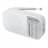 Radio portatile Muse M-025 RW — FM/AM analogica, bianco, a batteria, antenna esterna