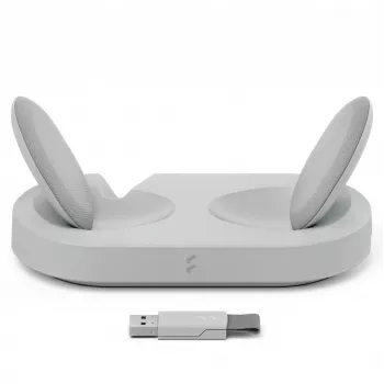 Fractal Design Scape cuffie con filo & wireless archetto musica stazione di ricarica grigio