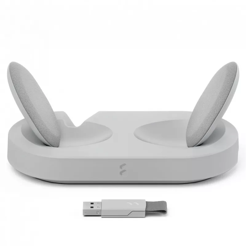 Fractal Design Scape cuffie con filo & wireless archetto musica stazione di ricarica grigio