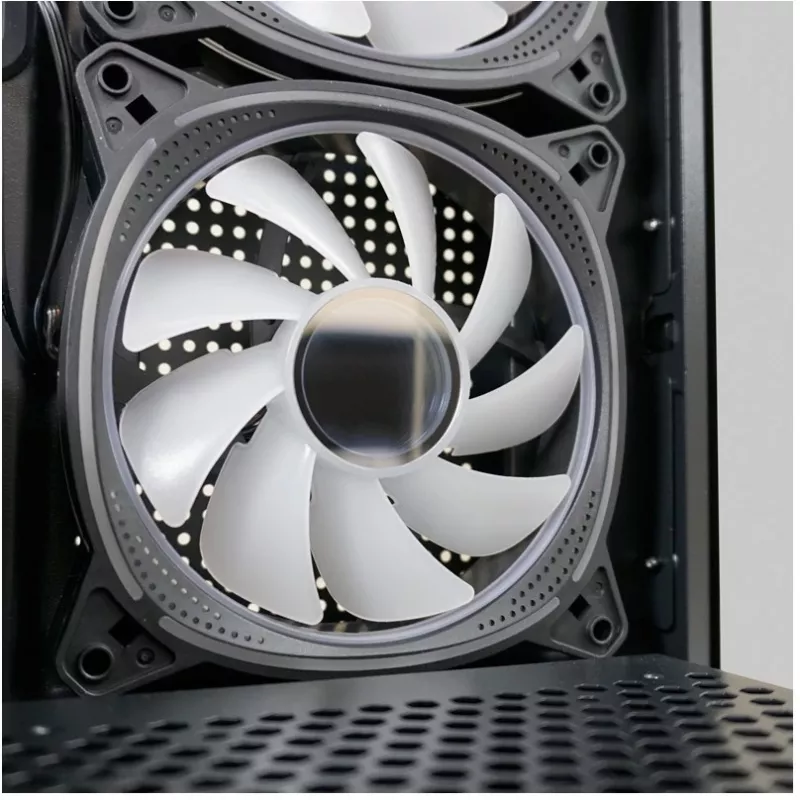 LC-Power Case MidiTower 715B nero USB3.2/Audio senza alimentatore SEAMLESS_X (LC-715B-ON)