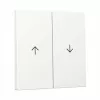Bilanciere Gira 2 canali freccia System 55 bianco puro (Modello 329427)